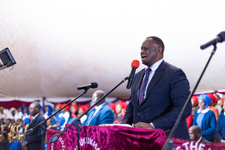 Minister at the pulpit